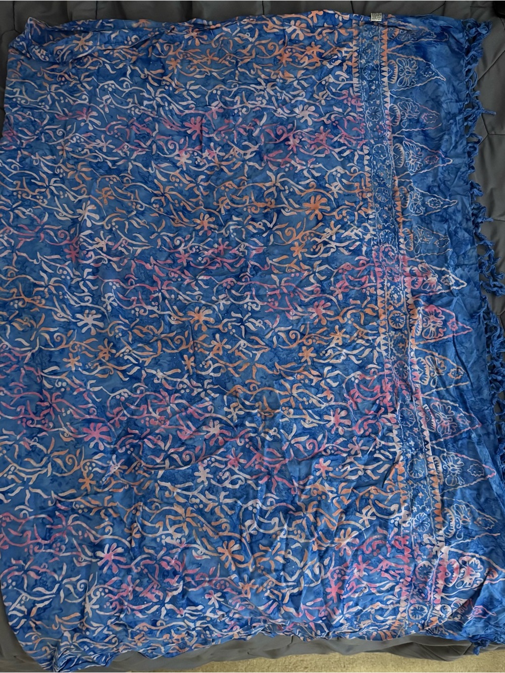 Blue Floral Saronh